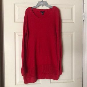 Gap red tunic sweater